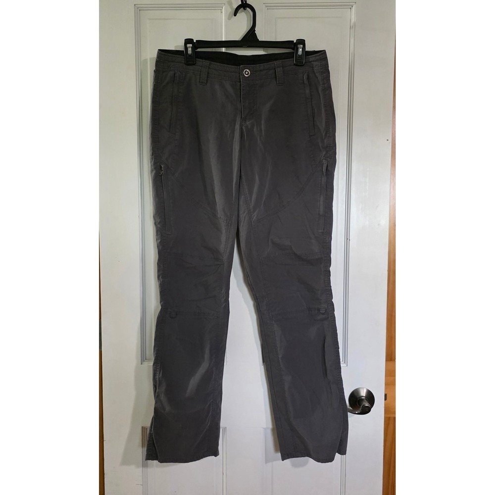 Kuhl Legendary Hiking Pants Womens 10 Reg Gray Straight Leg Outdoor Stretch